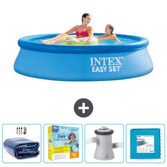 Intex Piscina Easy Set Redonda - 244x61 Cm - 7-piezas Scb9