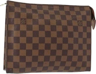 Louis Vuitton Pre-owned Clutches, female, Brown, Size: ONE SIZE Pre-owned Canvas Clutch
