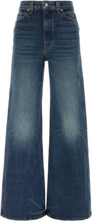 Khaite Dane Stretch Jeans - Dames - Loose Fit Jeans - Blauw - W25 - Katoen - Jeans