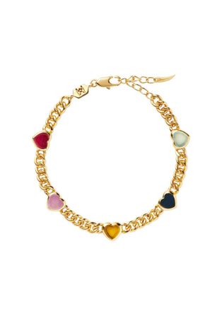 Missoma Jelly Heart 18kt Gold-plated Bracelet - Multicoloured 1 - One Size
