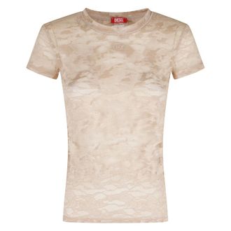Diesel T-Shirts, female, Beige, Size: XS Kasia Utlt T-shirt