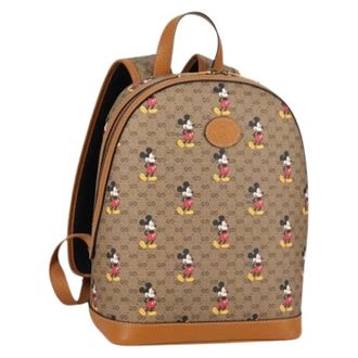 Gucci Pre-owned Backpacks, female, Beige, Size: ONE SIZE Pre-owned Plastic backpacks