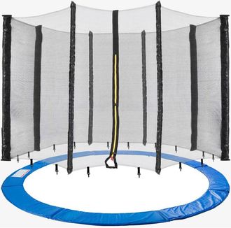 OEM Rete Di Sicurezza Per Trampolino Da 305 Cm - Imbottitura Perimetrale Da 28 Cm - Pvc Resistente Ai Raggi Uv - Montaggio Semplice Con Elastici