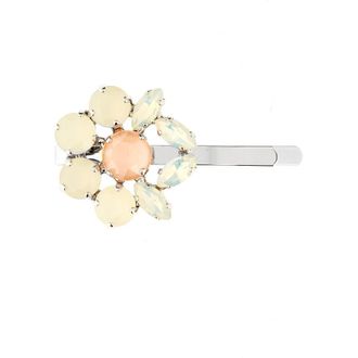 Simone Rocha Mini Heartbloom Hair Clip in Sand Opal/Clementine/Pearl at Nordstrom