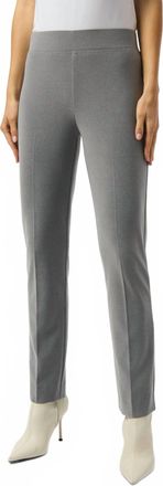 Joseph Ribkoff Silky Knit Straight Leg Pants In Grey Malange