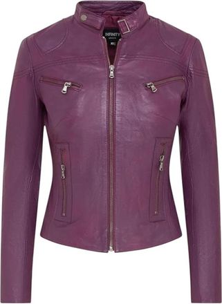 TruClothing Real Leather Classic Racer Style Slim Fit Biker Jacket