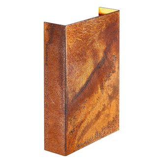 Nordlux Modern Outdoor Wall Light Brown Corten Intergrated LED Coastal/Marine Safe - Mains Powered, IP54