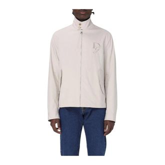 Dolce & Gabbana Light Jackets, male, Beige, Size: L Lightweight ZipUp Jacket