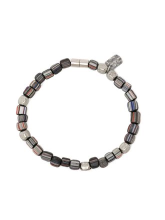 Paul Smith striped-beads bracelet - Zilver