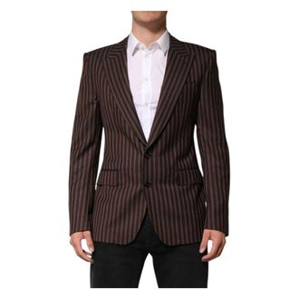 Dolce & Gabbana Heren, Jassen, Bruin, Maat: L Wol