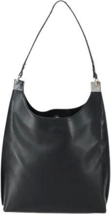 Ferragamo Pre-owned Handbags, female, Black, Size: ONE SIZE Pre-owned Leather Shoulder Bag