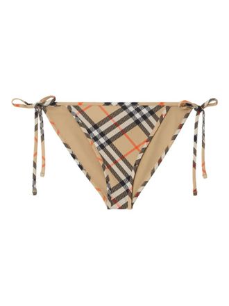 Burberry Slip bikini a quadri - Toni neutri