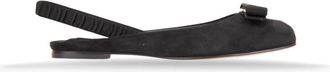 Ferragamo Ballerinas - Dames - Ballerinas - Zwart - 36 1/2 EU - Leer - Schoenen