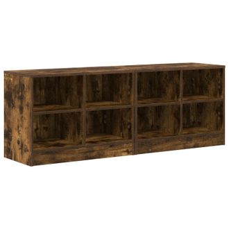 vidaXL Mueble Cama Con Estante 2 Pcs Roble Ahumado 66 X 33 X 48 Cm Vidaxl