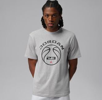 Nike Jordan Mens Jordan Sport Dri-FIT Graphic T-Shirt in Grey | IO0040-050
