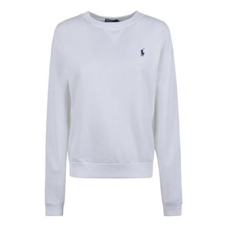 Ralph Lauren Sweatshirt - Dames - Sweatshirts - Wit - M - Katoen - Hoodies & sweatvesten