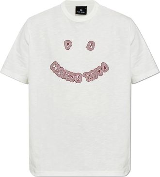 Paul Smith T-shirt met geprint logo - Heren - T-shirts - Wit - S - Katoen - Tops