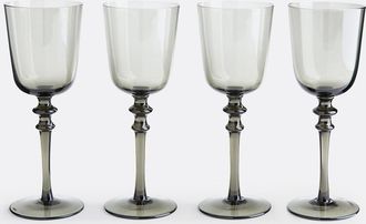 La Redoute Interieurs Set van 4 wijnglazen in gerookt glas, Venelli