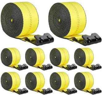 OEM Windengurte, 4 X 40, 6000 Lbs Tragf&auml;higkeit, 18000 Lbs Bruchfestigkeit, Lkw-gurte Mit Flachem Haken, Ladungskontrolle F&uuml;r Anh&auml;nger, Bauernh&ouml;fe, Rettun