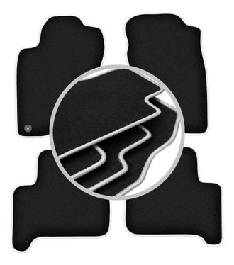 OEM Alfombrillas Carlux-silver Para Toyota Land Cruiser J120 5 Puertas (2002-2009)