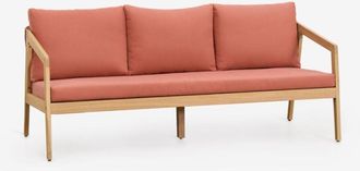 Sklum Sklum - Sof&aacute; De 3 Plazas En Madera De Acacia Y Cuerda Trenzada Kaela