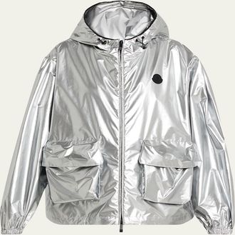 Moncler Ylang Hooded Bomber Jacket