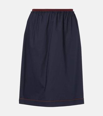 Plan C Cotton midi skirt