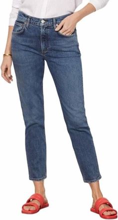 A Gold E Willow Mid Rise Slim Straight Jeans In Rush