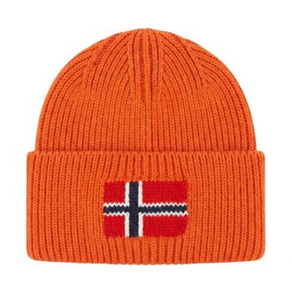 Napapijri Finnmark Beanie - unisex - Accessoires - Oranje - Maat: ONE Size Wol