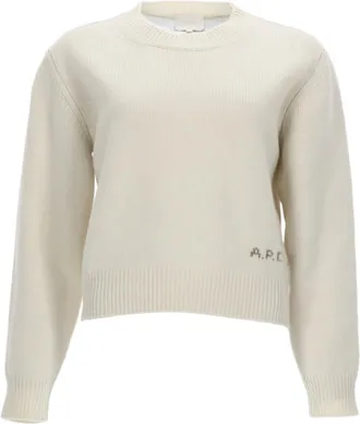 A.P.C. Off White Crew Neck Sweater