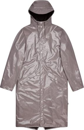 Rains Longer Jacket W3 - Dames - Regenjassen - Paars - M - Polyester - Jassen