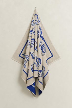 GANT Home decor Seashell Print Beach Towel (100x180) FADED BEIGE