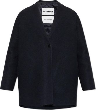 Moncler + Jil Sander - unisex - Zomerjassen - Blauw - 2XS - Wol - Jassen