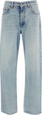 Maison Margiela Light Blue Light-Wash Straight-Leg Denim Jeans