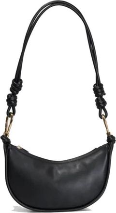 SIMKHAI Tassen, Dames, Zwart, ONE Size, Leer, Avery Leren Crossbody Tas