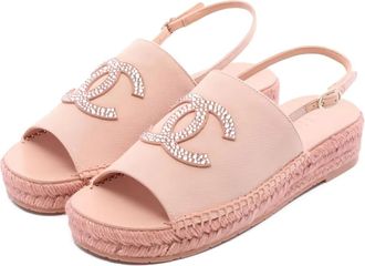 Chanel 1986-1988 CC espadrilles - Pink
