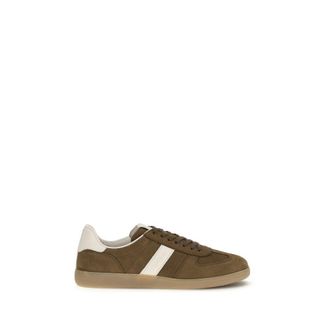 Tom Ford Brown Calf Leather Bos Taurus Low Top Mens Sneakers