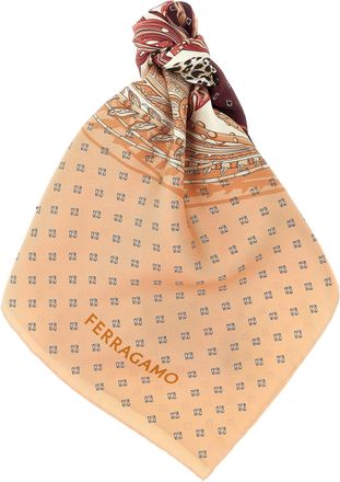 Ferragamo Madras Sciarpe Multicolor-Donna