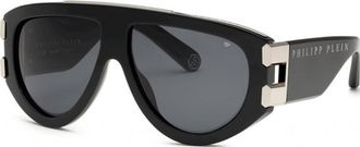 Philipp Plein Mens SPP127M-600700 SPP127M 60 0700 Sunglasses - Black - One Size