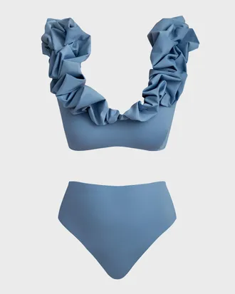 Maygel Coronel Lucila High-Rise Two-Piece Swimsuit