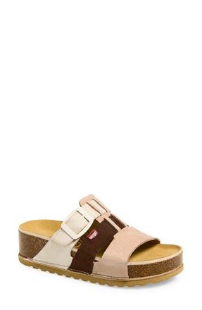 On Foot Naoshima Three-Strap Slide Sandal in Khaki/Bone at Nordstrom, Size 8Us