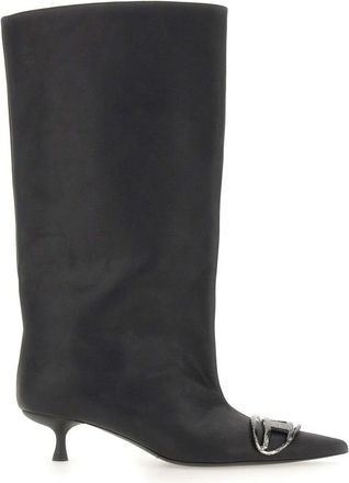 Diesel D-Venus 40 KB Tube - Dames - Laarzen met Hak - Zwart - 38 EU - Leer - Schoenen