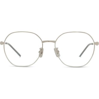 Givenchy GV Speed 54mm Phantos Optical Glasses in Shiny Palladium at Nordstrom