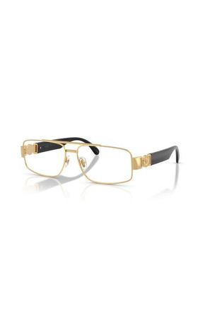 Versace 58mm Rectangle optical glasses in Gold at Nordstrom