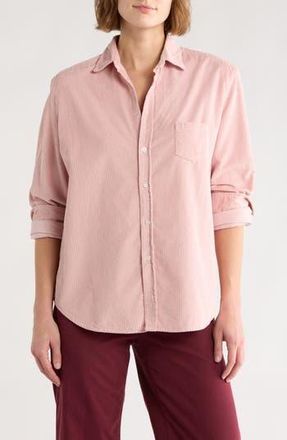 Frank & Eileen Barry Tailored Fit Corduroy Button-Up Shirt in Dusty Pink Corduroy at Nordstrom Rack, Size X-Large