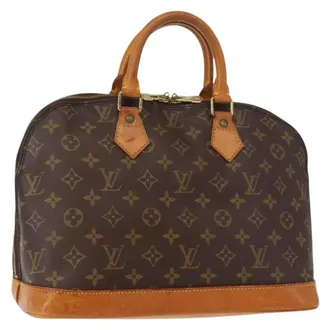 Louis Vuitton Vintage Alma Monogram Canvas Brown Canvas Handbag (Pre-Owned)
