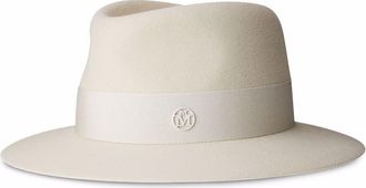 Maison Michel Andre waterproof felt trilby - women - Viscose/Cotton/Wool Felt - L - Neutrals