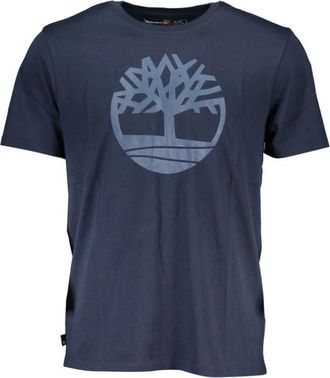 Timberland Short Sleeve T-Shirt - Heren - T-shirts - Blauw - S - Katoen - Tops