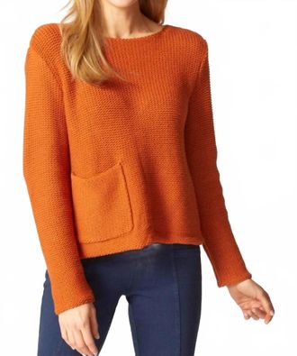 Habitat Fireside Long Sleeve Pullover Sweater In Paprika