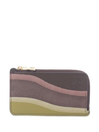 Loewe 2010-2025 Leather Landscape card holder - women - Calf Leather - One Size - Brown